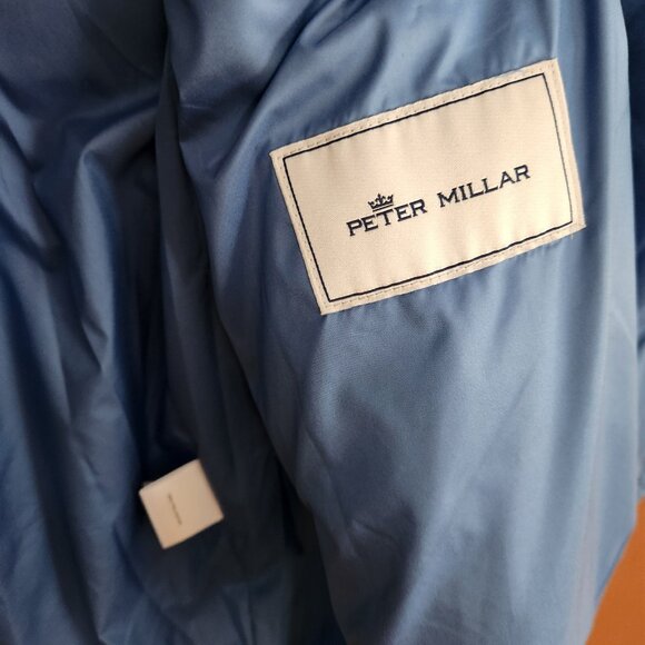 Peter Millar Mens Size XL Crown Light Weight Packable Puffer Vest Gray Blue Golf - Picture 5 of 6